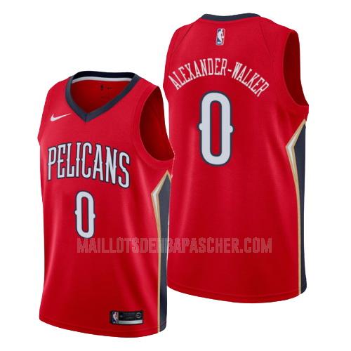 maillot nba homme de new orleans pelicans nickeil alexander-walker 0 rouge statement