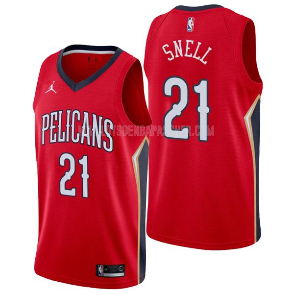 maillot nba homme de new orleans pelicans tony snell 21 rouge statement edition 2022-23