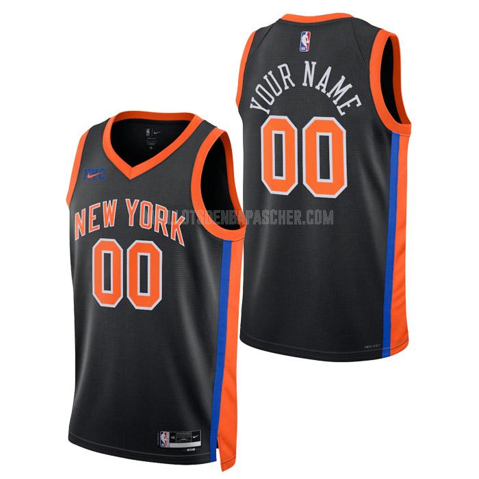 maillot nba homme de new york knicks custom noir city edition 2023