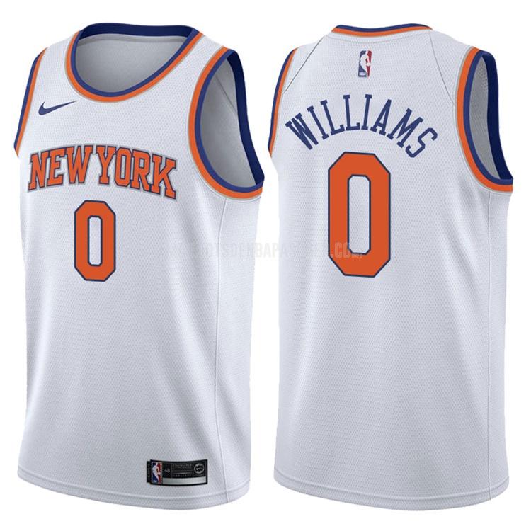 maillot nba homme de new york knicks troy williams 0 blanc association