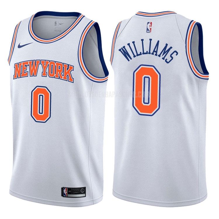 maillot nba homme de new york knicks troy williams 0 blanc statement