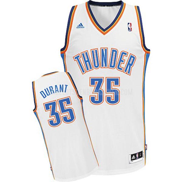 maillot nba homme de oklahoma city thunder kevin durant 35 blanc swingman