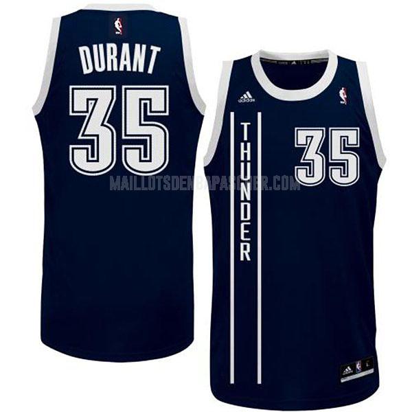 maillot nba homme de oklahoma city thunder kevin durant 35 bleu alterner 2015