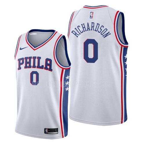 maillot nba homme de philadelphia 76ers josh richardson 0 blanc association