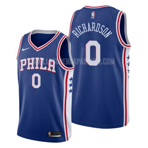 maillot nba homme de philadelphia 76ers josh richardson 0 bleu icon