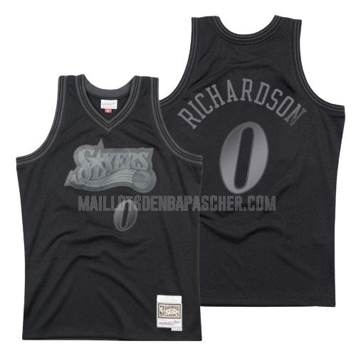 maillot nba homme de philadelphia 76ers josh richardson 0 noir hardwood classics