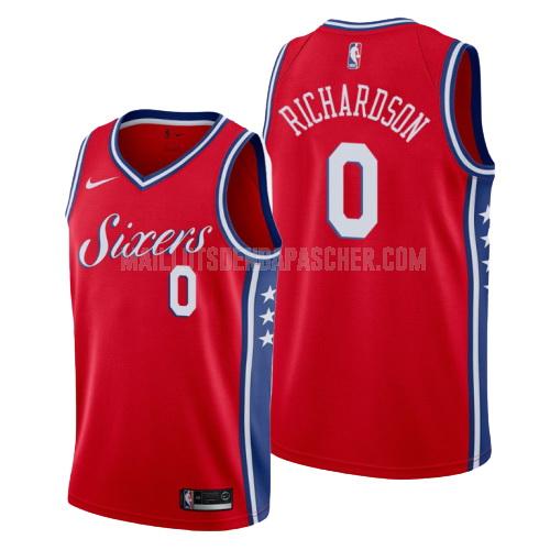 maillot nba homme de philadelphia 76ers josh richardson 0 rouge statement