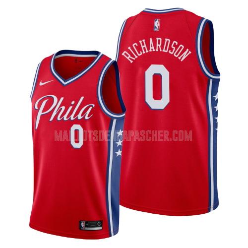 maillot nba homme de philadelphia 76ers josh richardson 0 rouge statement 2019-20