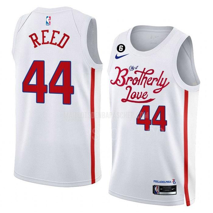 maillot nba homme de philadelphia 76ers paul reed 44 blanc city edition 2022-23