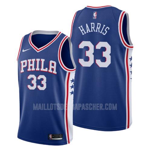 maillot nba homme de philadelphia 76ers tobias harris 33 bleu icon