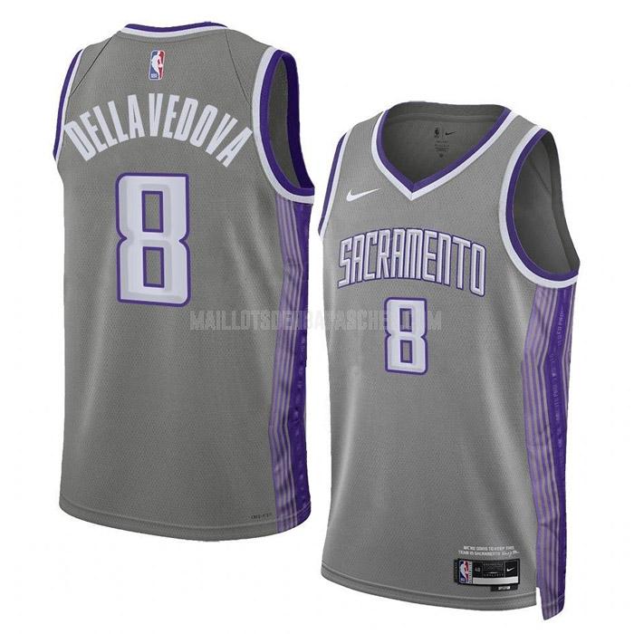 maillot nba homme de sacramento kings matthew dellavedova 8 gris city edition 2022-23