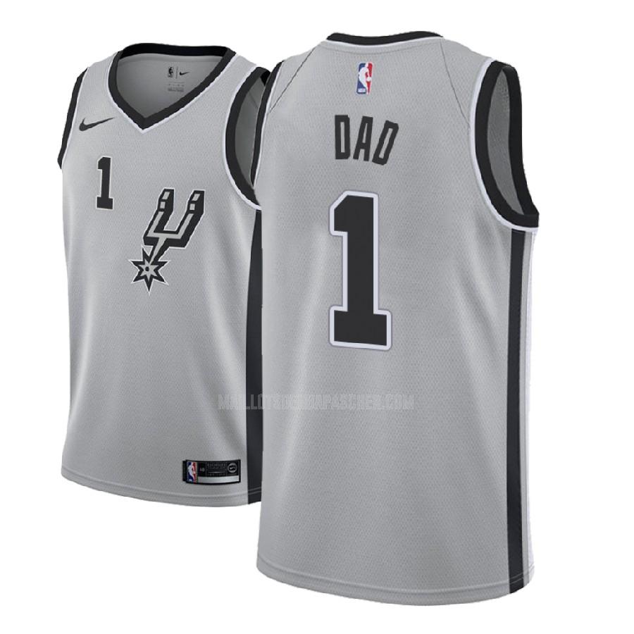 maillot nba homme de san antonio spurs dad 1 gris fête des pères