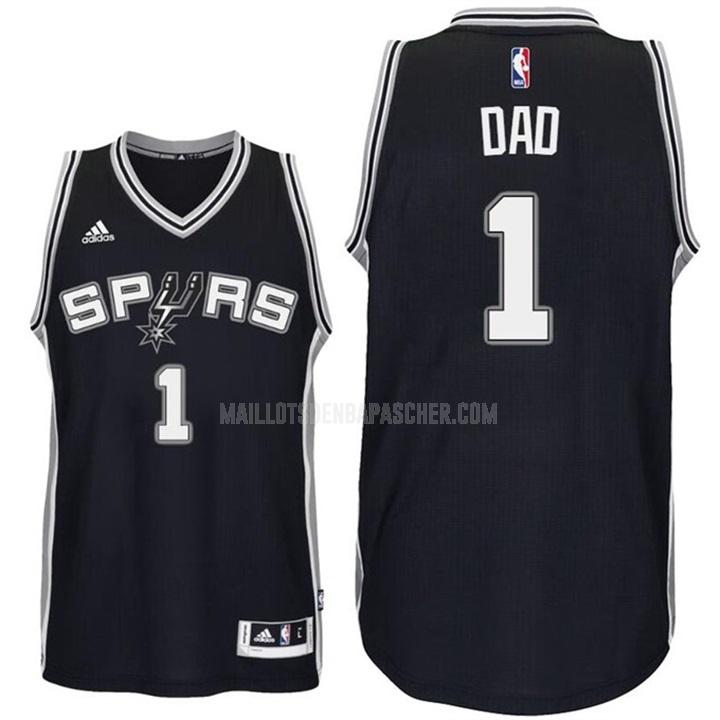 maillot nba homme de san antonio spurs dad 1 noir fête des pères