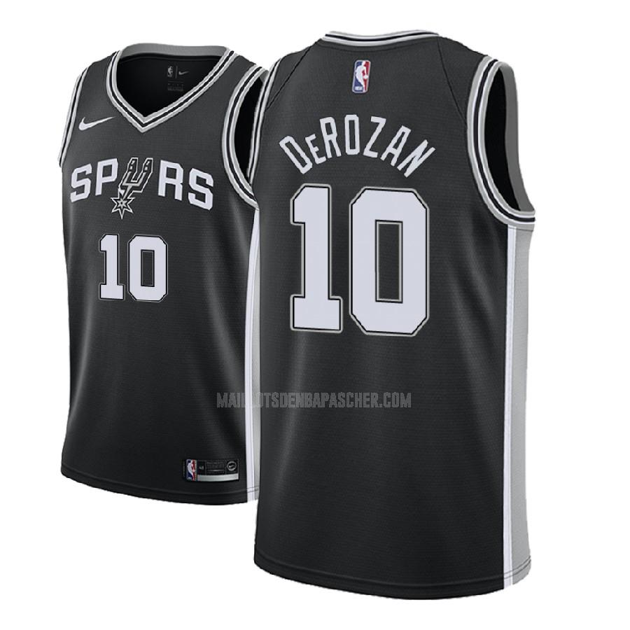 maillot nba homme de san antonio spurs demar derozan 10 noir icon 2018-19