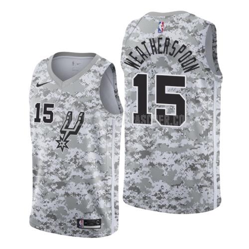 maillot nba homme de san antonio spurs quinndary weatherspoon 15 camouflage earned version