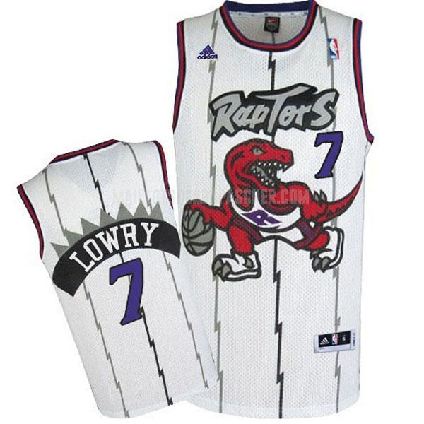 maillot nba homme de toronto raptors kyle lowry 7 blanc home