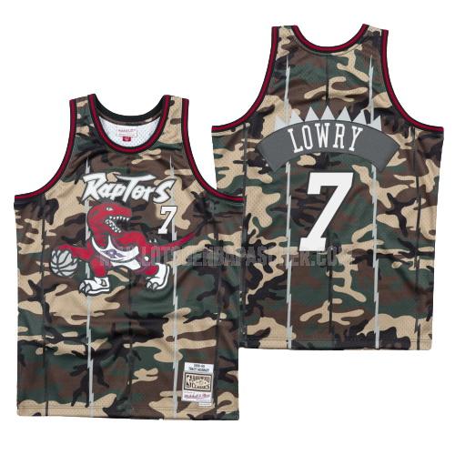 maillot nba homme de toronto raptors kyle lowry 7 camouflage bosco