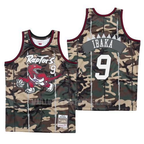 maillot nba homme de toronto raptors serge ibaka 9 camouflage bosco