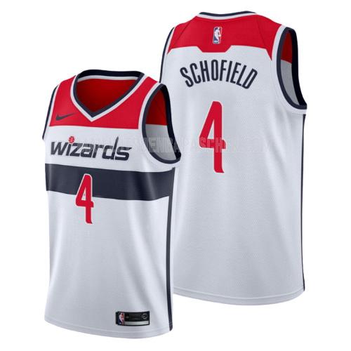 maillot nba homme de washington wizards admiral schofield 4 blanc association