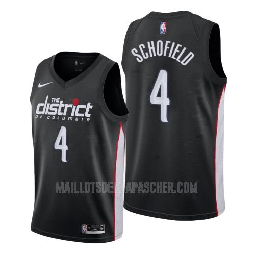 maillot nba homme de washington wizards admiral schofield 4 noir city edition