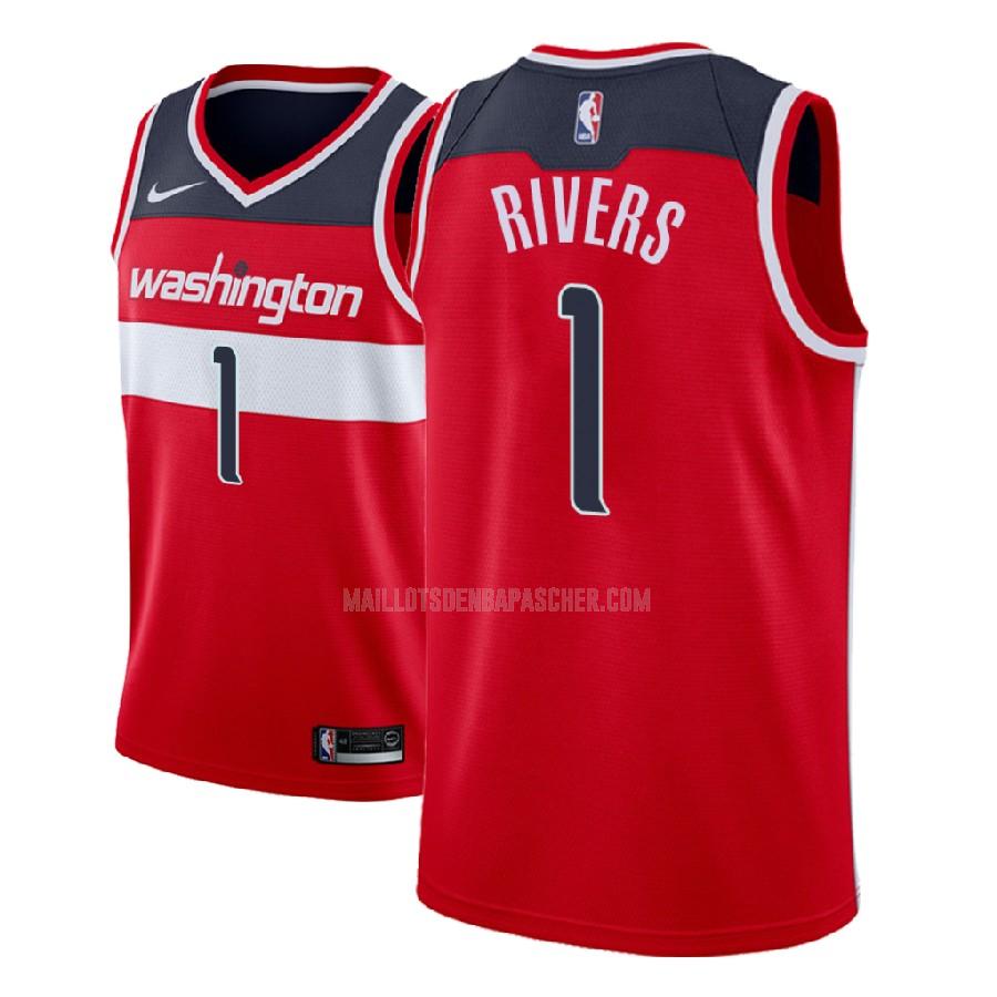 maillot nba homme de washington wizards austin rivers 1 bleu marin icon 2018-19