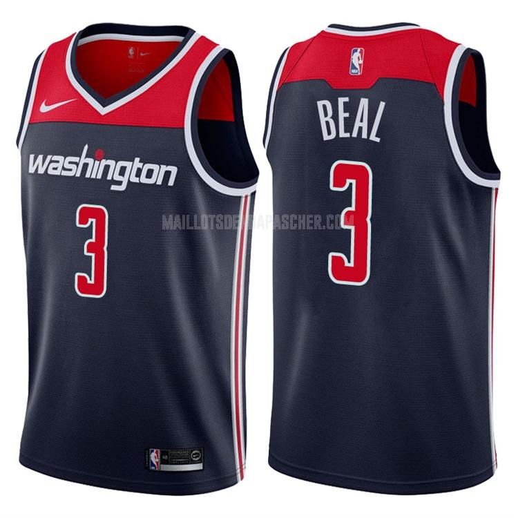 maillot nba homme de washington wizards bradley beal 3 bleu marin statement