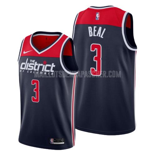 maillot nba homme de washington wizards bradley beal 3 bleu marin statement 2019-20