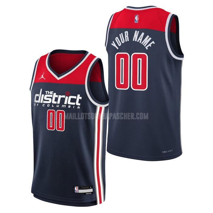 maillot nba homme de washington wizards custom bleu marine statement edition 2023