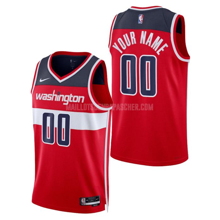 maillot nba homme de washington wizards custom rouge icon edition 2023