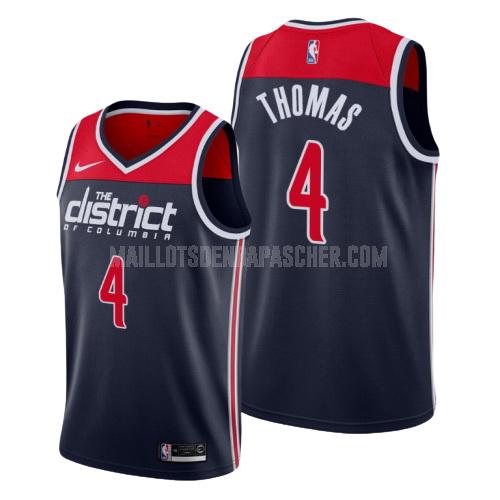 maillot nba homme de washington wizards isaiah thomas 4 bleu marin statement 2019-20