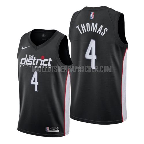 maillot nba homme de washington wizards isaiah thomas 4 noir city edition