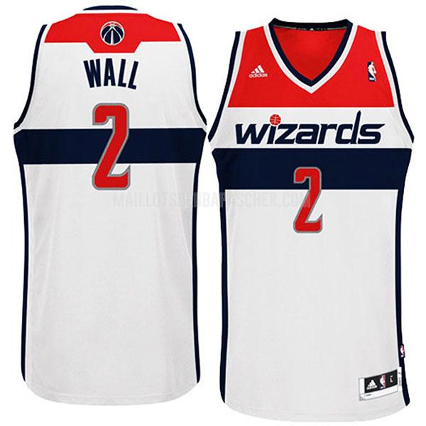 maillot nba homme de washington wizards john wall 2 blanc swingman