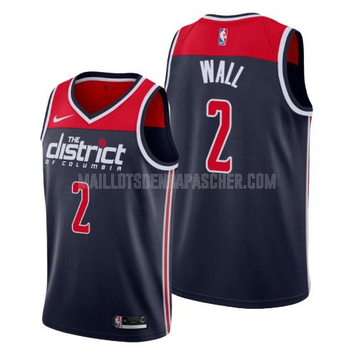 maillot nba homme de washington wizards john wall 2 bleu marin statement 2019-20