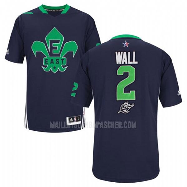 maillot nba homme de washington wizards john wall 2 bleu nba all-star 2014