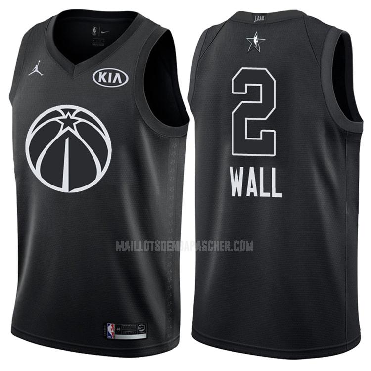 maillot nba homme de washington wizards john wall 2 noir nba all-star 2018