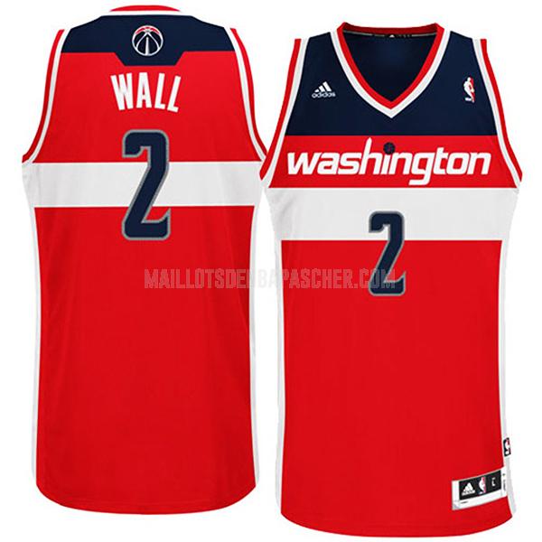 maillot nba homme de washington wizards john wall 2 rouge swingman