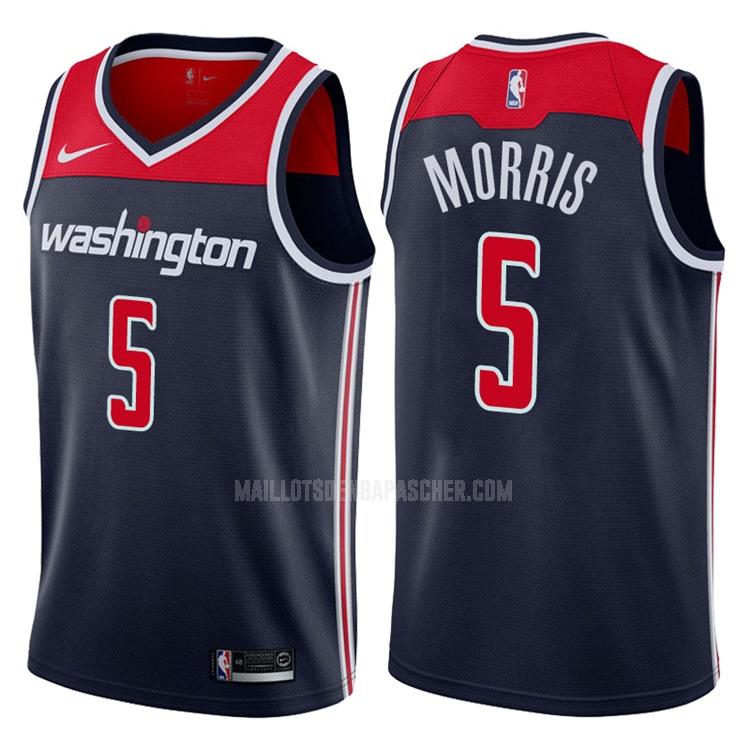 maillot nba homme de washington wizards markieff morris 5 bleu marin statement