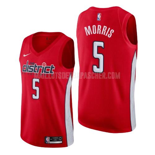 maillot nba homme de washington wizards markieff morris 5 rouge earned version