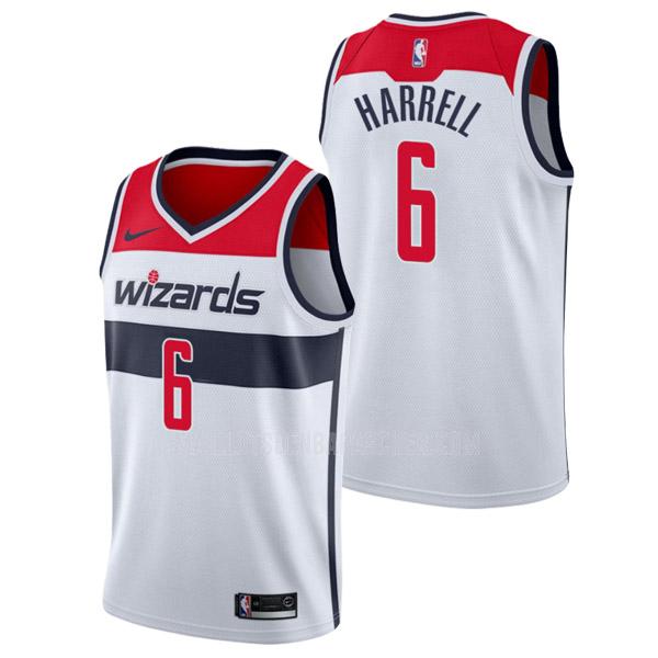 maillot nba homme de washington wizards montrezl harrell 6 blanc association edition