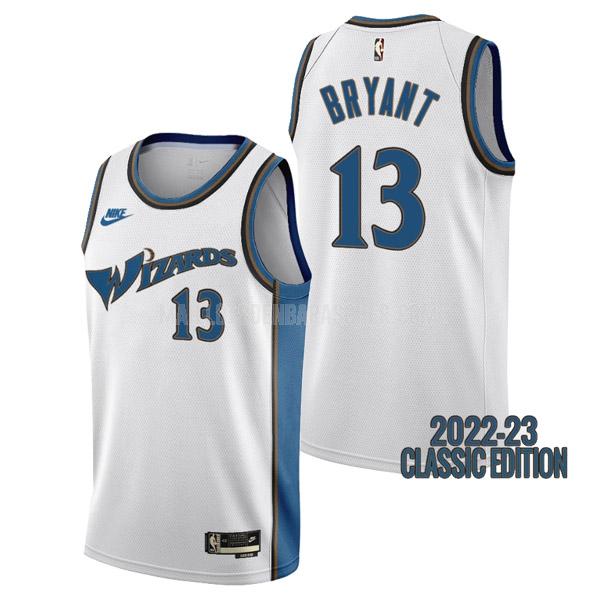 maillot nba homme de washington wizards thomas bryant 13 blanc classic edition 2022-23