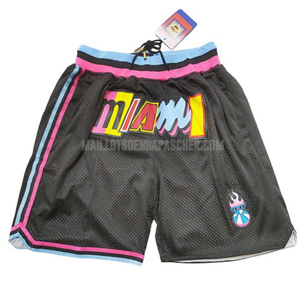 short nba homme de miami heat noir city edition rh2