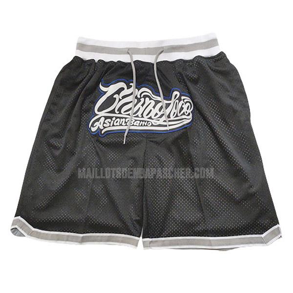 short nba homme de north carolina noir retro bk1