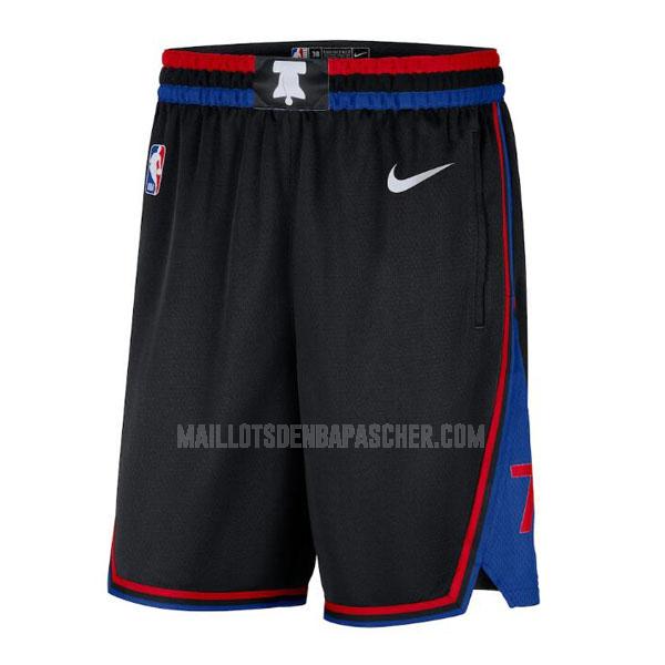 short nba homme de philadelphia 76ers noir city edition 2020-21