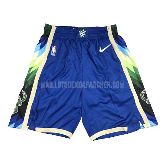 shorts nba de milwaukee bucks bleu city edition 2022-23