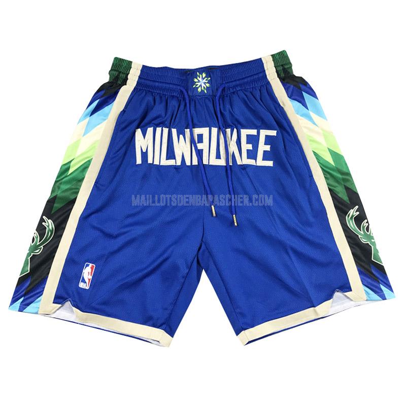 shorts nba nba de milwaukee bucks bleu city edition 2023