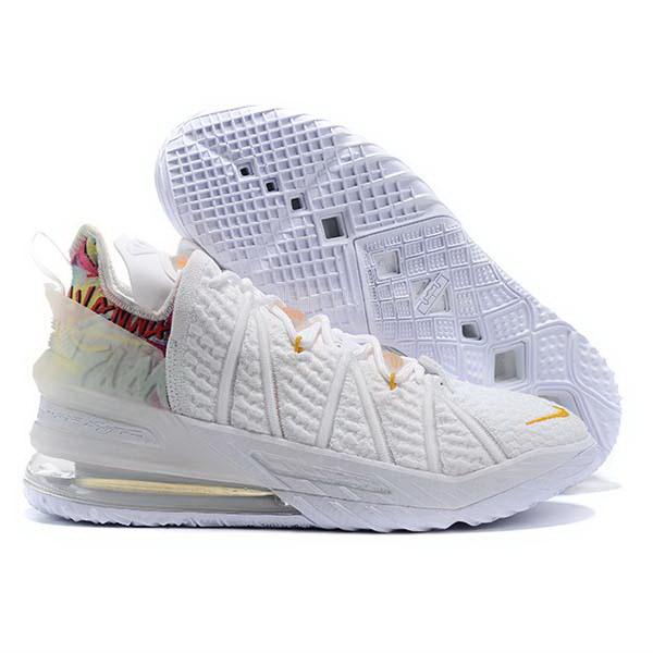 sneakers nike nba homme de blanc lebron 18 sb898