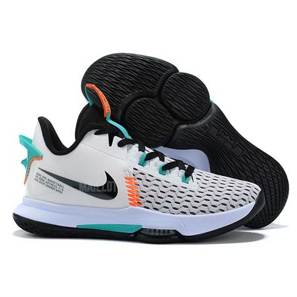 sneakers nike nba homme de blanc lebron witness 5 ep sb766