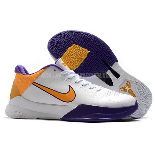 sneakers nike nba homme de blanc zoom kobe v 5 sb650