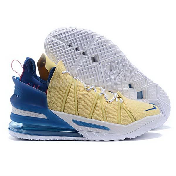 sneakers nike nba homme de jaune lebron 18 sb900