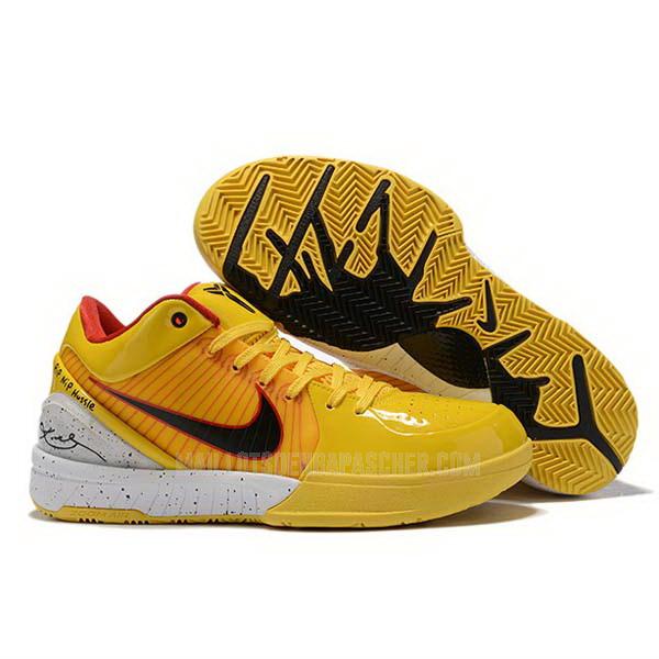 sneakers nike nba homme de jaune zoom kobe 4 iv sb520